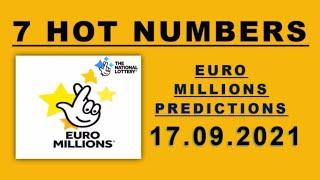 17.09.2021 | EURO MILLIONS LOTTO predictions for today @TheNationalLottery UK JACKPOT