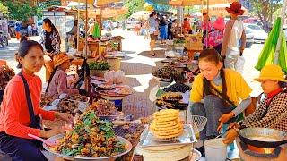 Amazing Street Food Tour! Cambodia Countryside vs Night Market Food - So Tasty Food Compilation