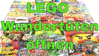 6 verschiedene LEGO Wundertüten öffnen / Ninjago , Nexo Knights , Star Wars , Batman