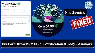  How To Fix CorelDraw 2022 Email Verification And Login Window Screen Problem