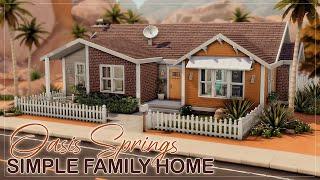 Простой семейный дом  | Симс 4: Строительство | One Storey Family Home | The Sims 4: Speed Build