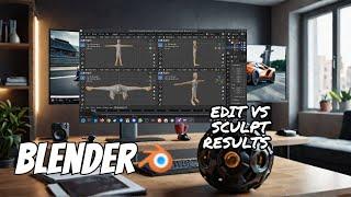 Blender EXPERTS Reveal Edit Mode vs Sculpt Mode PRO Results!