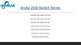 Aruba Switches: Instant On 2530 Series -24G-8G-48G-PoE+ Ports