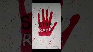 Stop Rape poster ️ #wewantjustice #stoprape #rape  #drawing #poster #justice #justiceformoumita