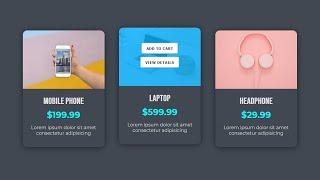 Responsive Product Card Design using HTML & CSS