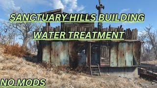 fallout 4 settlement build sanctuary : water treatment : no mods