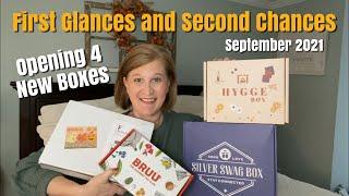 First Glances and Second Chances | September 2021 | Opening 4 New Subscription Boxes
