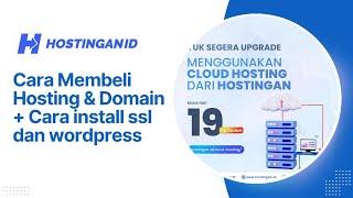 Cara Membeli Hosting dan Domain + Install ssl dan install WordPress 2023