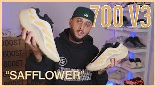 WATCH BEFORE YOU BUY YEEZY 700 V3 SAFFLOWER REVIEW & ON FEET