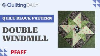 Free Quilt Block Patterns_Double Windmill