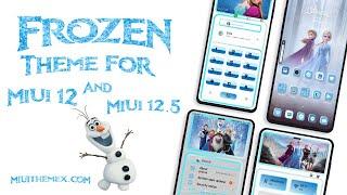 Best Theme For MIUI 12 And MIUI 12.5 With Boot Animation And WhatsApp Module | Frozen AGUi