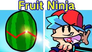 Friday Night Funkin' VS Fruit Ninja FULL WEEK - Slicing Fruit & Watermelon! (FNF MOD/HARD/BF)