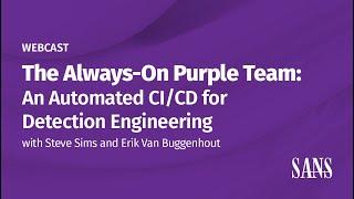 The Always-On Purple Team: An Automated CI/CD for Detection Engineering