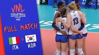 Italy  Korea - Full Match | Women’s Volleyball Nations League 2019