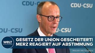 FRIEDRICH MERZ: "Ich bedauere den Ausgang" So reagiert CDU-Chef auf seine Niederlage im Bundestag!