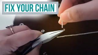 How to FIX a BROKEN CHAIN NECKLACE ( DIY Jewellery Repair )