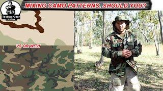 Mixing camo patterns. should you? woodland vs 3 color desert  test