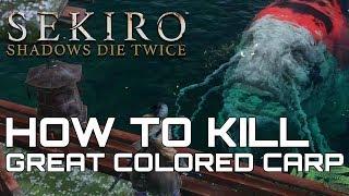 Sekiro Shadows Die Twice HOW TO KILL GREAT COLORED CARP (SECRET BOSS)