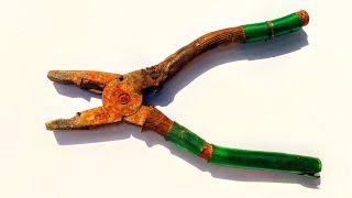 Very old Rusty Plier Restoration