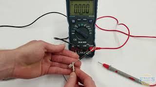Testing a microwave diode with a digital meter