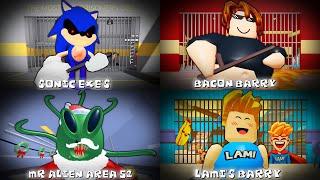 Sonic EXE'S Prison Run,Bacon Barry's Prison,ESCAPE MR ALIEN AREA 51,LAMI'S PRISON BREAKOUT #roblox