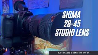 Blackmagic Cinema Camera 6k & Sigma 28-45 1.8 ART YouTube Studio Setup