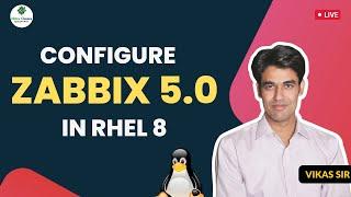 Zabbix 5.0 Configuration in RHEL 8 (CentOS 8) | Installation & Configuration of Zabbix 5 in Linux