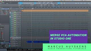 Merge VCA Automation in PreSonus Studio One