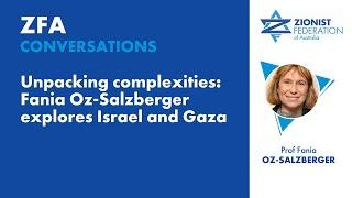 ZFA Conversation with Fania Oz Salzberger, July 2024