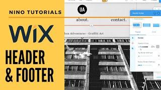 Wix Header & Footer - Wix For Beginners - Wix Tutorial