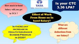 In-hand Salary in TCS for Freshers l TCS salary slip l