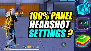 SECRET SETTING Revealed to Get 100% Headshots Like PANEL : Msi 5 I Bluestacks 5 | Free Fire