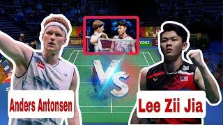 CEDERA AKHIRNYA MENGAKU KALAH DI SET KE 2| Lee Zii Jia VS Anders Antonsen  THROWBACK‼️