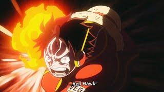 Luffy used Red Hawk Against Seraphims & it's not hurting them [English Sub]