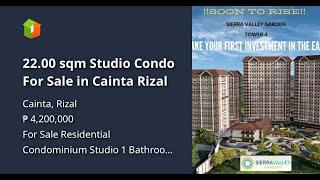 22.00 sqm Studio Condo For Sale in Cainta Rizal