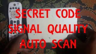 VIDEOCON D2H SECRET CODE- CHECK SIGNAL OR AUTO SCAN
