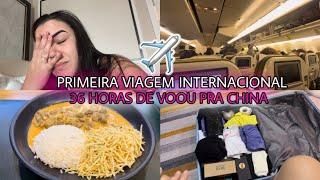 MINHA PRIMEIRA VIAGEM INTERNACIONAL36 HORAS DE VOOU PRA CHINA️