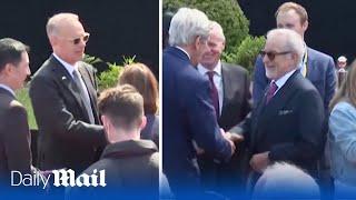 Tom Hanks and Steven Spielberg attend D-Day anniversary ceremony