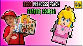 NEW! LEGO MARIO PRINCESS PEACH STARTER COURSE- ADVENTURES WITH PEACH: The MARIO KID unboxes & builds