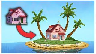 Minecraft Dragon Ball Kame House Tutorial | How To Build