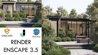 TUTORIAL !! RENDER REALISTIC EXTERIOR #3 || ENSCAPE 3.5 ||