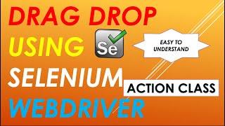 How to Drag and Drop in Selenium WebDriver.