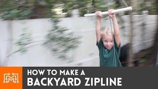 Backyard zipline // How-To | I Like To Make Stuff