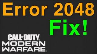 Modern Warfare Error Code 2048 Fix!