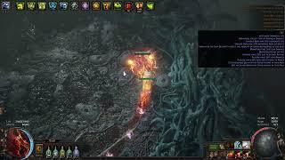 TS Cold-Converted Heatshiver Deadeye vs Uber Eater of Worlds with life mods (PoE 3.21 Crucible)