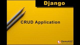 Django CRUD Application example