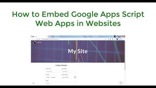 How to Embed Google Apps Script Web Apps in Websites