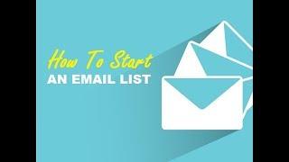 How To Start An Email List Using Aweber