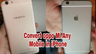 How to decorate Convert oppo mi any mobile in iphone with lamination Decorate wrap trick 2021