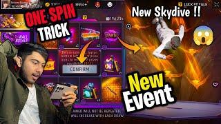 WINGED AURA SKYDIVE FREE FIRE | NEW FADED WHEEL EVENT SPIN | FREE FIRE NEW EVENT - TECHNO BANDA